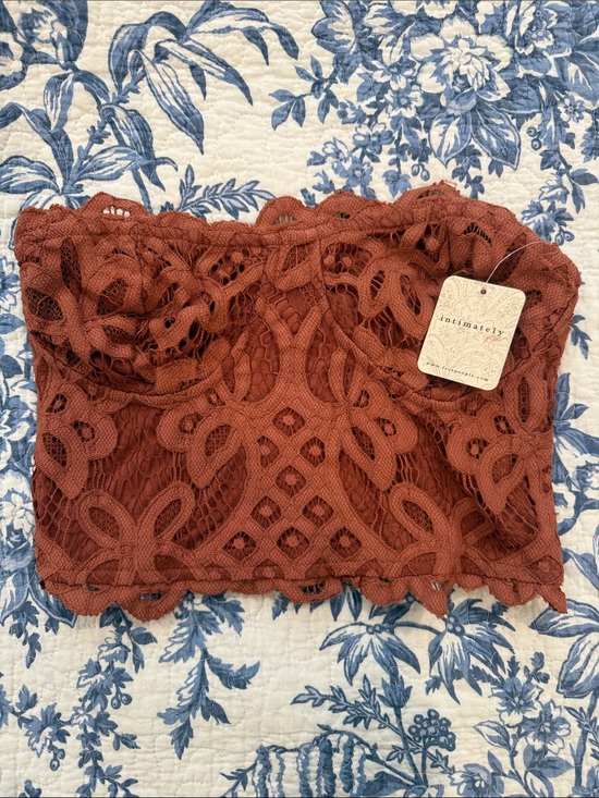 Free People Other - Free People Intimately Lace Bandeau Bralette in Rust